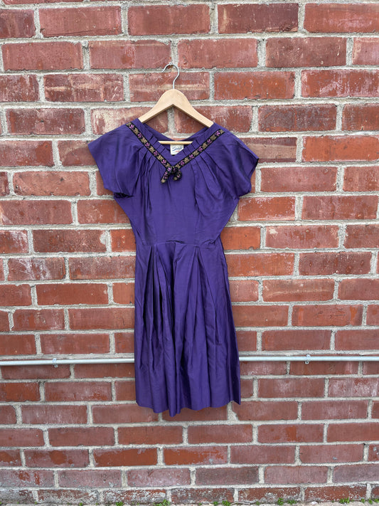1950's Purple Dress