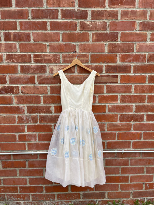 1950s Chiffon Dress